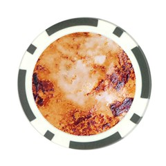 Burnt paper texture print design Poker Chip Card Guard from ArtsNow.com Back