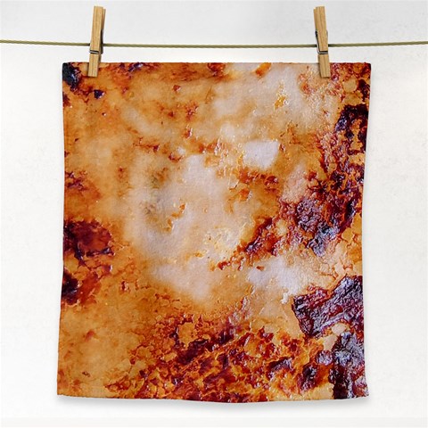 Burnt paper texture print design Face Towel from ArtsNow.com Front