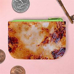 Burnt paper texture print design Mini Coin Purse from ArtsNow.com Back