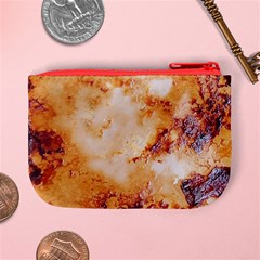 Burnt paper texture print design Mini Coin Purse from ArtsNow.com Back
