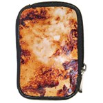 Burnt paper texture print design Compact Camera Leather Case