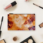 Burnt paper texture print design Cosmetic Bag (Small)
