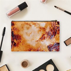Burnt paper texture print design Cosmetic Bag (Medium) from ArtsNow.com Back