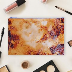 Burnt paper texture print design Cosmetic Bag (Large) from ArtsNow.com Front