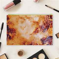 Burnt paper texture print design Cosmetic Bag (Large) from ArtsNow.com Front