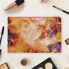 Burnt paper texture print design Cosmetic Bag (Large) from ArtsNow.com Back