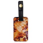 Burnt paper texture print design Luggage Tag (one side)