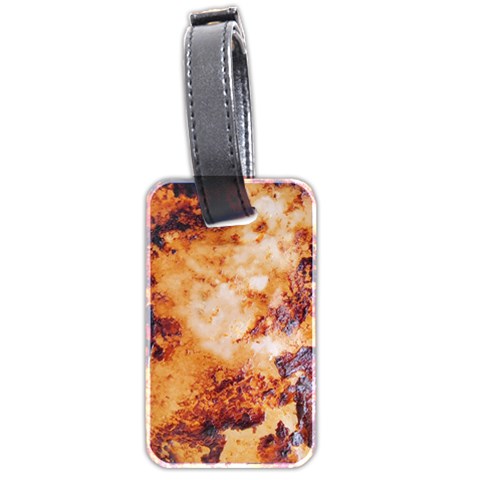 Burnt paper texture print design Luggage Tag (two sides) from ArtsNow.com Front