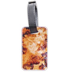 Burnt paper texture print design Luggage Tag (two sides) from ArtsNow.com Front