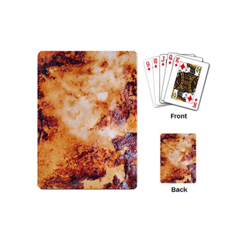 Burnt paper texture print design Playing Cards Single Design (Mini) from ArtsNow.com Back