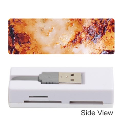 Burnt paper texture print design Memory Card Reader (Stick) from ArtsNow.com Front
