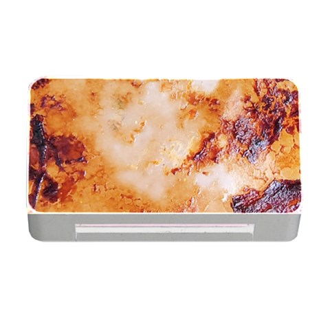 Burnt paper texture print design Memory Card Reader with CF from ArtsNow.com Front