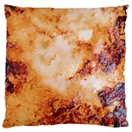 Burnt paper texture print design Large Cushion Case (Two Sides)