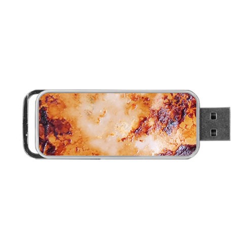 Burnt paper texture print design Portable USB Flash (Two Sides) from ArtsNow.com Front