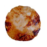 Burnt paper texture print design Standard 15  Premium Round Cushions