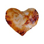 Burnt paper texture print design Standard 16  Premium Heart Shape Cushions