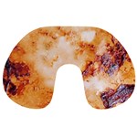 Burnt paper texture print design Travel Neck Pillow
