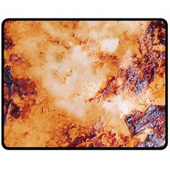 Burnt paper texture print design 60  x 50  Two Sides Fleece Blanket (Medium) from ArtsNow.com 58.8 x47.4  Blanket Front