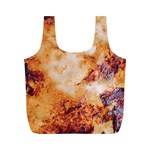 Burnt paper texture print design Full Print Recycle Bag (M)