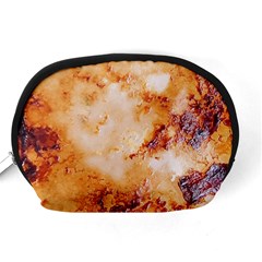Burnt paper texture print design Accessory Pouch (Medium) from ArtsNow.com Back