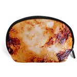 Burnt paper texture print design Accessory Pouch (Large)