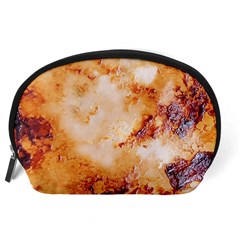 Burnt paper texture print design Accessory Pouch (Large) from ArtsNow.com Back
