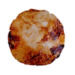 Burnt paper texture print design Standard 15  Premium Flano Round Cushions