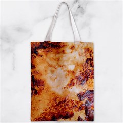 Burnt paper texture print design Zipper Classic Tote Bag from ArtsNow.com Back