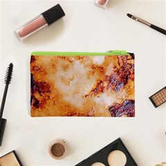 Burnt paper texture print design Cosmetic Bag (XS) from ArtsNow.com Back