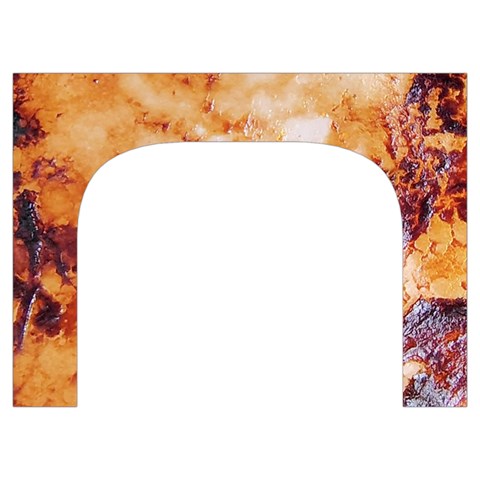 Burnt paper texture print design Toiletries Pouch from ArtsNow.com Front