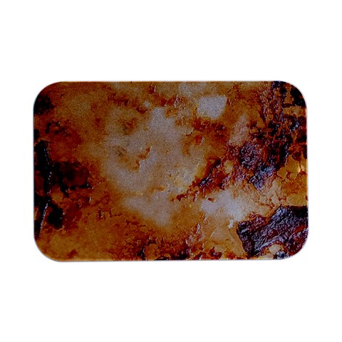 Burnt paper texture print design Open Lid Metal Box (Silver)   from ArtsNow.com Front