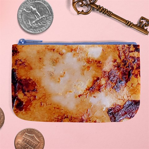 Burnt paper texture print design Large Coin Purse from ArtsNow.com Front