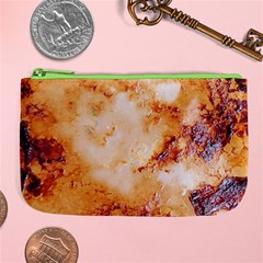 Burnt paper texture print design Large Coin Purse from ArtsNow.com Front