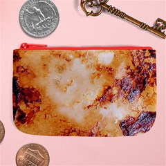 Burnt paper texture print design Large Coin Purse from ArtsNow.com Front