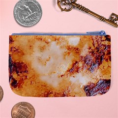 Burnt paper texture print design Large Coin Purse from ArtsNow.com Back