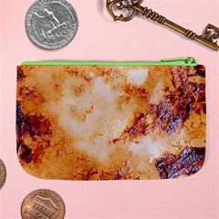 Burnt paper texture print design Large Coin Purse from ArtsNow.com Back