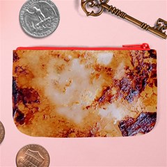 Burnt paper texture print design Large Coin Purse from ArtsNow.com Back