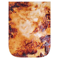 Burnt paper texture print design Waist Pouch (Small) from ArtsNow.com Front Pocket