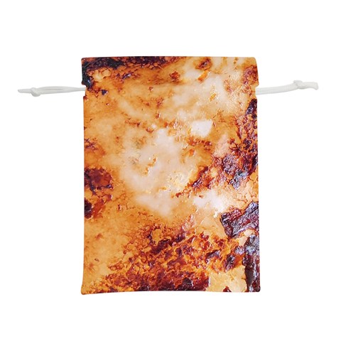 Burnt paper texture print design Lightweight Drawstring Pouch (M) from ArtsNow.com Front