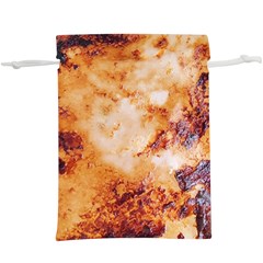 Burnt paper texture print design Lightweight Drawstring Pouch (XL) from ArtsNow.com Back