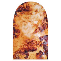 Burnt paper texture print design Microwave Oven Glove from ArtsNow.com Back