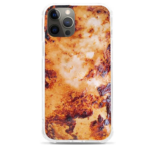 Burnt paper texture print design iPhone 12 Pro max TPU UV Print Case from ArtsNow.com Front
