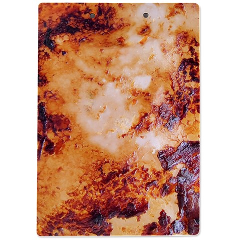 Burnt paper texture print design A4 Acrylic Clipboard from ArtsNow.com Back