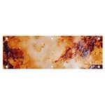 Burnt paper texture print design Banner and Sign 6  x 2 