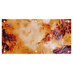 Burnt paper texture print design Banner and Sign 6  x 3 