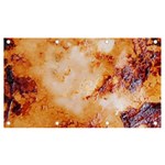 Burnt paper texture print design Banner and Sign 7  x 4 