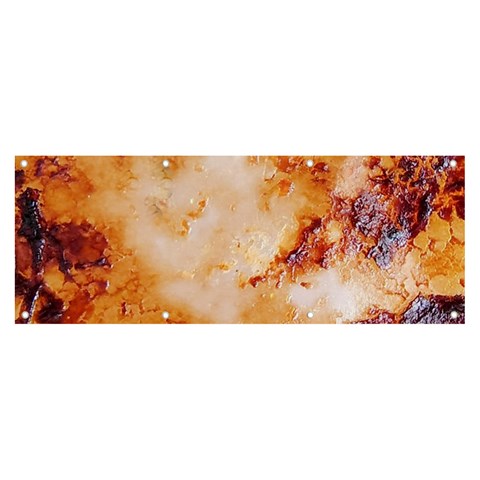 Burnt paper texture print design Banner and Sign 8  x 3  from ArtsNow.com Front
