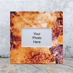 Burnt paper texture print design White Box Photo Frame 4  x 6 