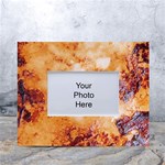 Burnt paper texture print design White Tabletop Photo Frame 4 x6 