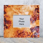 Burnt paper texture print design White Wall Photo Frame 5  x 7 
